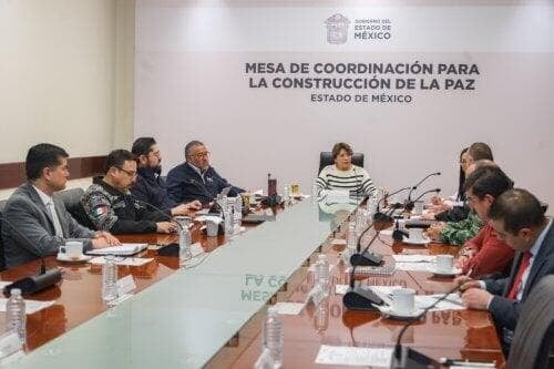 Encabeza Gobernadora del Estado de México 121 Mesas de Coordinación para la Construcción de la Paz